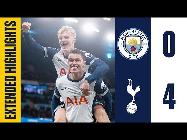 Man City 0-4 Tottenham Hotspur | Extended Premier League Highlights | Spurs run riot in Manchester