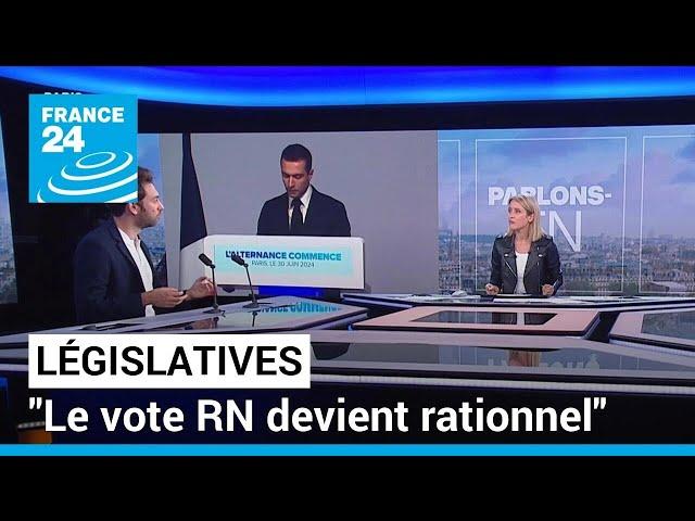 Législatives : "Le vote RN devient rationnel et n'est plus simplement un vote 'coup de gueule'"