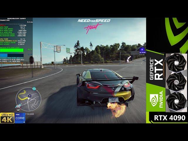 Need For Speed Heat Ultra Settings 4K | RTX 4090 | i9 13900K 5.8GHz