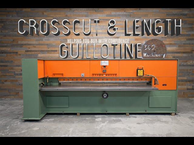 SAVI 126″ Length and 24″ Crosscut Veneer Guillotine