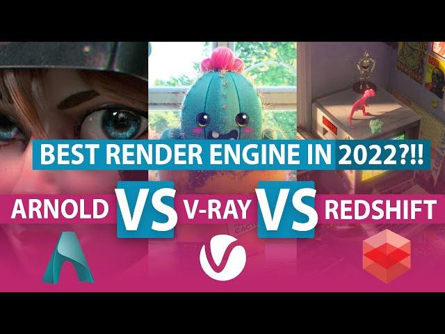 This is the BEST Render Engine in 2022! Arnold vs V-Ray  vs  Redshift