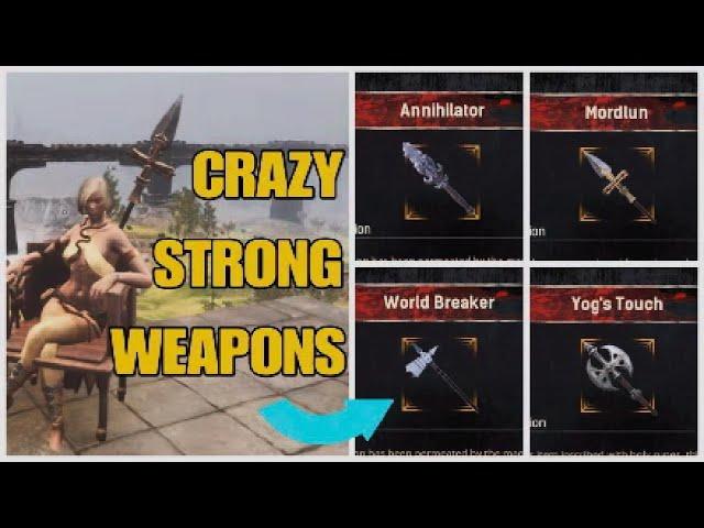 How To Get The Annihilator, World Breaker, Yog's Touch, and Mordlun in Conan Exiles Age of War.