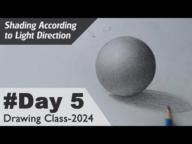 Drawing Class - 2024 | Day 5 | Drawing Basics for Beginners | Drawing Series #Drawing #beginners