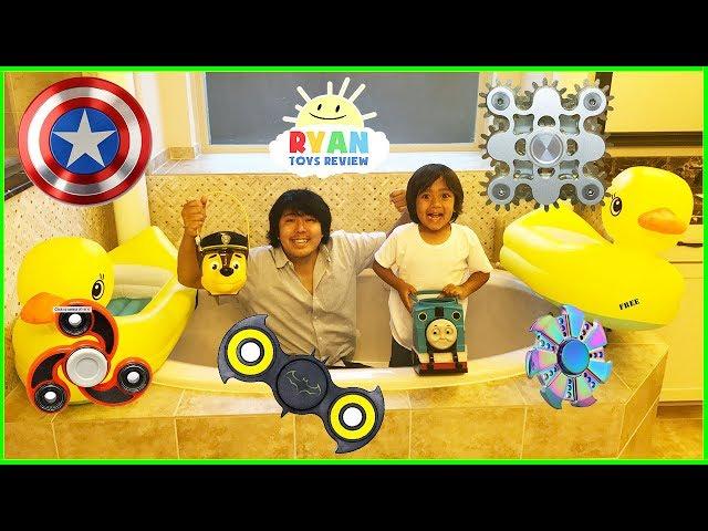 FIDGET SPINNER SURPRISE TOY HUNT CHALLENGE! New rare spinners toys for kids family fun activities