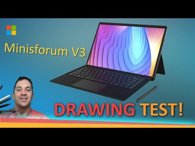Minisforum V3 drawing test - Is this what artists have been waiting for?