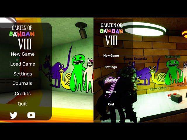 Garten of Banban 8 - Main Menu Comparison (Concept vs Fangame)