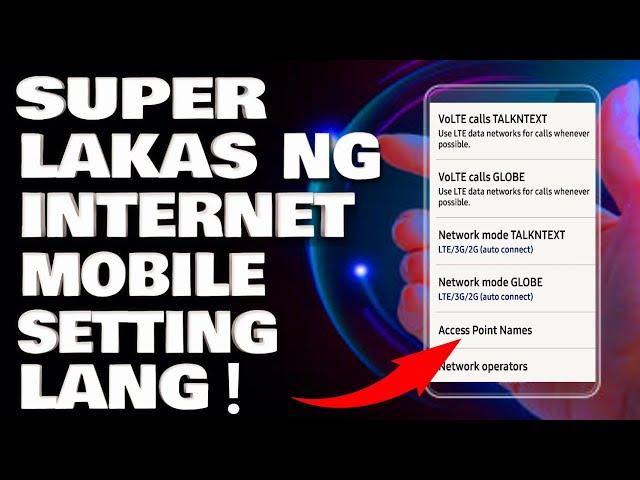 Paano Palakasin ang Internet Data Connection | Phone Setting Lang Solve Na Lalakas ang Internet Mo