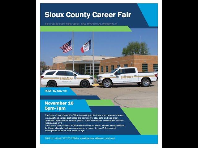 Sioux  County Sheriff Career Fair 2021