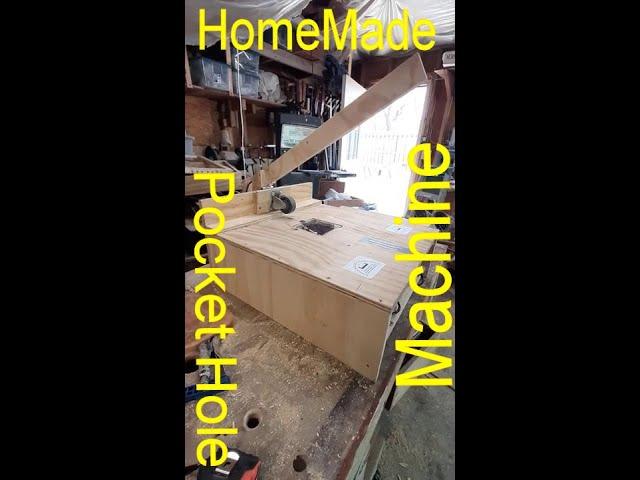 Homemade Pocket Hole Machine Sams Wood Creations #Shorts