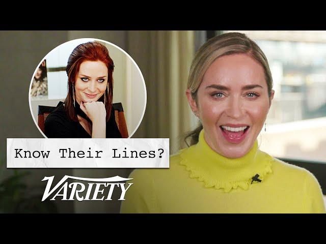 Does Emily Blunt Know Her Lines From Her Most Famous Movies?