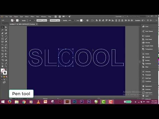 Scratch line text use by Blend tool in illustrator (in Sinhala)