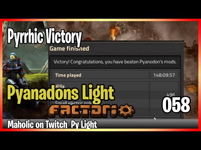 Factorio️ ️PYhhrrriicccc Victory 148 hours   Pyanadons Light - Coal and Fusion ️| Gameplay