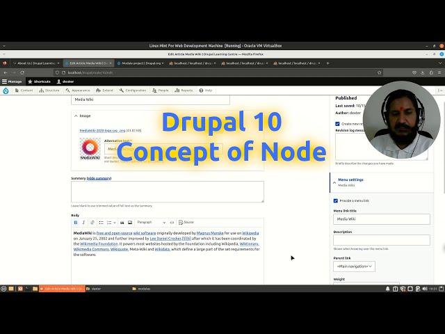 Drupal 10  -  Concept of node