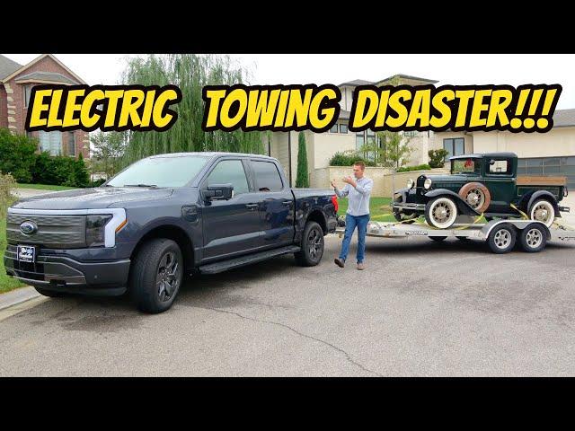 Towing with my Ford Lightning EV Pickup was a TOTAL DISASTER!