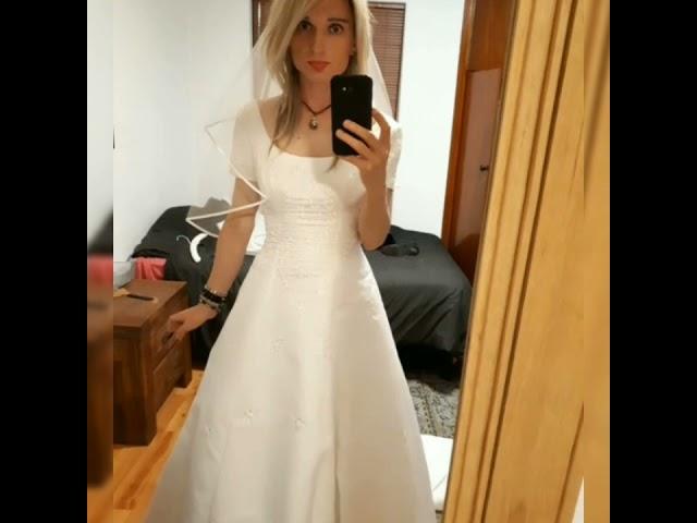 Crossdressing #5 in a wedding dress