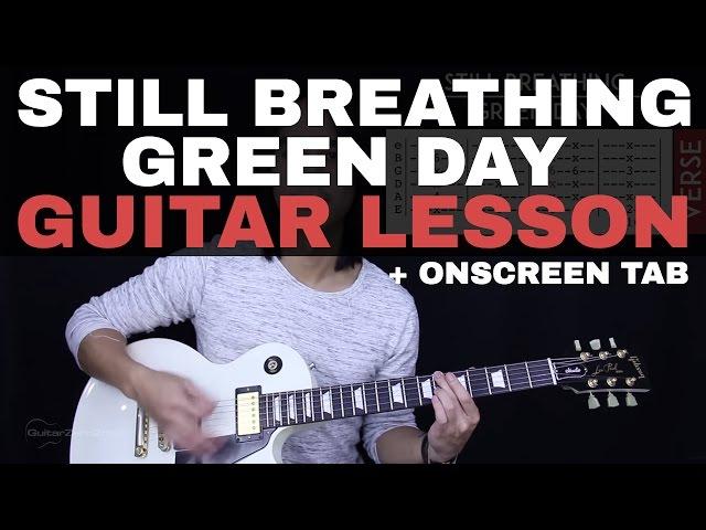Still Breathing Guitar Tutorial - Green Day Guitar Lesson |Tabs + Chords + Guitar Cover|