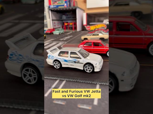 Jessie’s Fast and Furious VW Jetta Vs VW golf  #hotwheels #fastandfurious