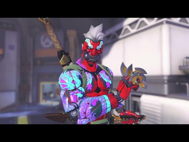 *NEW* Overwatch 2 Season 1 Battle Pass Genji Cyber Demon Mythic Skin Preview *IN GAME*