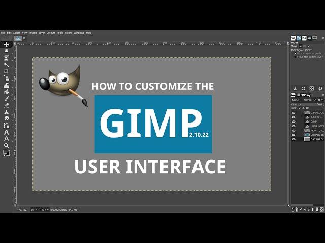 Customize Gimp User Interface | Gimp Interface Tutorial