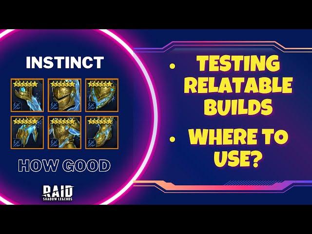 Full Instinct Set Equipped and TESTED!  Raid: Shadow Legends