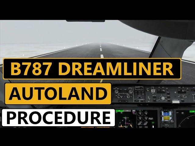 Microsoft Flight Simulator Boeing 787 Autoland| What You May Need To Know More About The Autoland