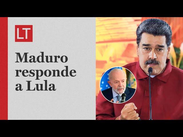 Maduro responde a Lula por temor a 'baño de sangre': "Que se tome una manzanilla"