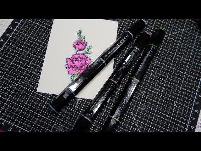 Crafter's Companion Spectrum Noir TriBlend 3-in-1 Alcohol Marker Review!