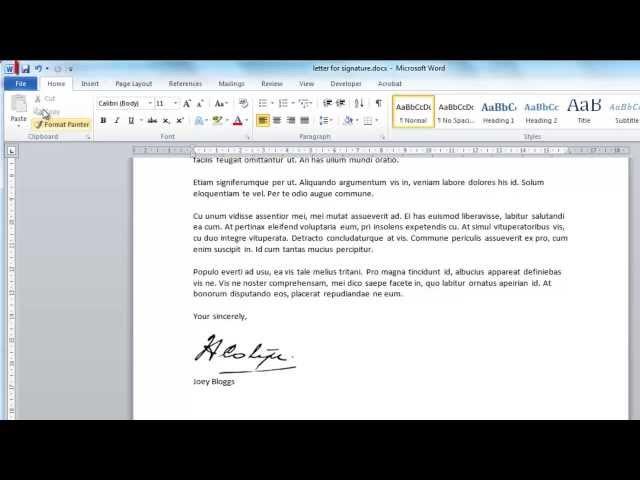 How to Create Digital Signature in Word