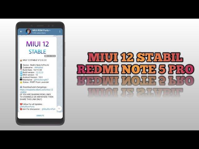 MIUI 12 EU Stabil Redmi Note 5 Pro