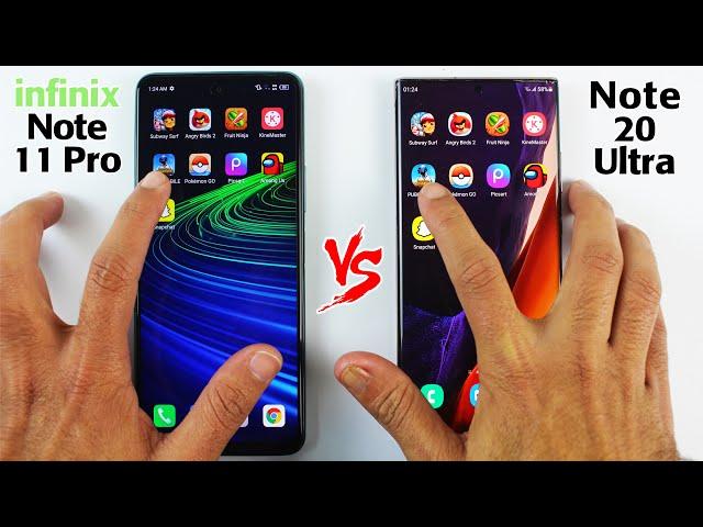 infinix Note 11 Pro vs Samsung Note 20 Ultra SPEED TEST! WOW