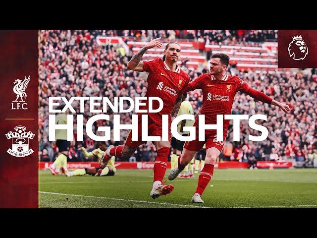 Extended Highlights: Liverpool 3-1 Southampton | Nunez & Salah Increase Premier League Lead!