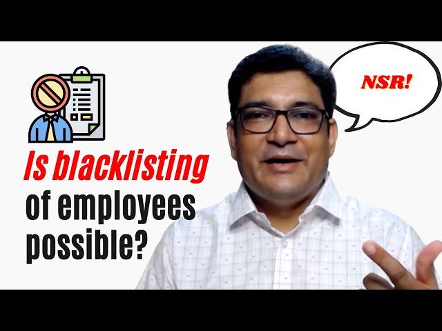 Is Blacklisting Employees possible on NSR?