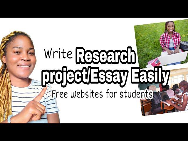 Free helpful websites for Students writing Research project paper.