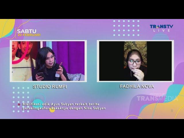 PERSELINGKUHAN AYUS & NISSA SABYAN DIBENARKAN ADIK SANG KEYBOARDIS | RUMPI (18/2/21) P1