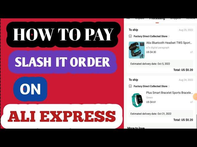 how to pay Ali express slash it order | how to remove slash it security error|Kaleem Mirali