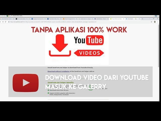 TERBARU!!! Cara Download Video Dari Youtube tanpa aplikasi Tambahan 2019 ( PC/HP)