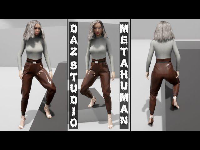 Daz Studio to Unreal Engine 5 with Metahuman Hair - Daz 3D to UE4