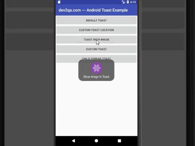 android custom toast example