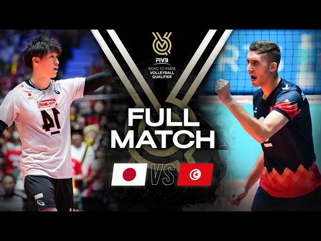  JPN vs  TUN - Paris 2024 Olympic Qualification Tournament | Full Match - Volleyball