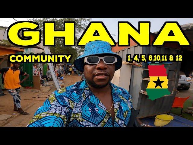 GHANA TRAVEL VLOG - Driving around most popular communities in Tema,Accra Ghana 
