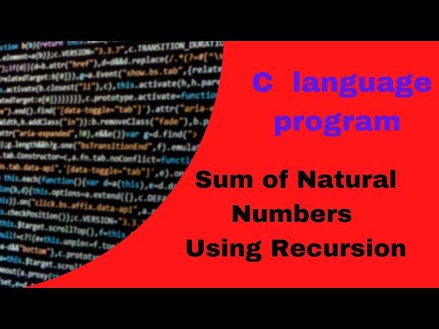 Sum of Natural Numbers Using Recursion #coding #programming