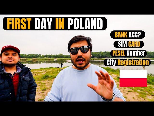 YOUR FIRST DAY IN POLAND  | Things to do Right After Arriving in Poland| Work Permit Poland