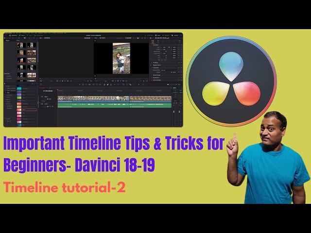 Important Timeline Tips & Tricks for Beginners - Davinci Resolve 18-19 Tutorial