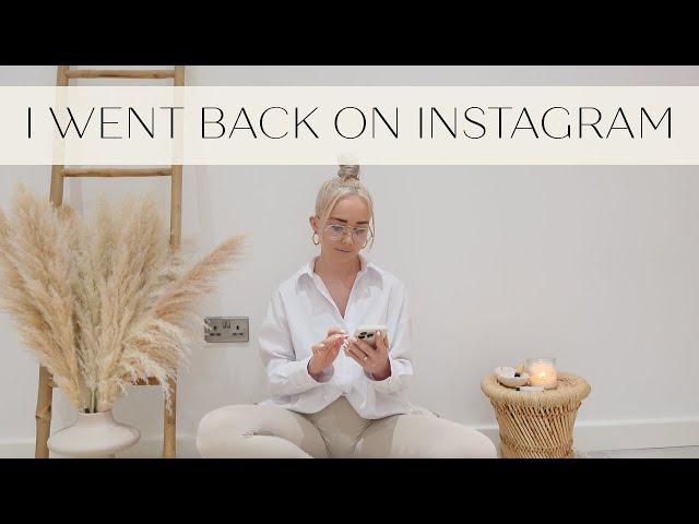 Back on Instagram after 2 years | Social Media Boundaries + Mental Health Tips