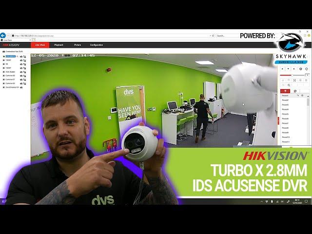 Hikvision ColorVu Turbo X Camera & IDS Acusense DVR