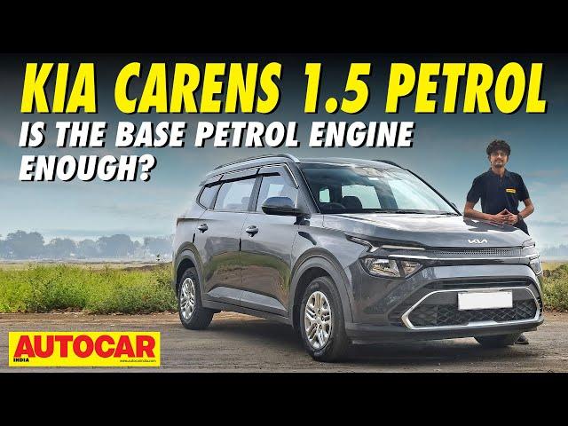 Kia Carens 1.5 petrol manual review - Still want a Maruti Ertiga? | First Drive | @autocarindia1