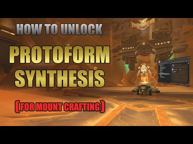 How To Unlock The Mount Maker In Zereth Mortis  -  Protoform Synthesis