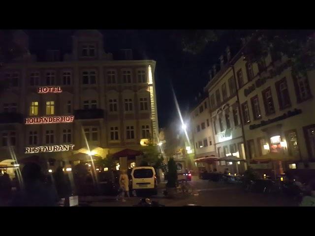 Neckar Heidelberg at night