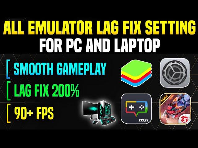 How To Fix Free Fire Lag Issue In Bluestacks || Solve Free Fire Lagging Issue In Laptop And PC