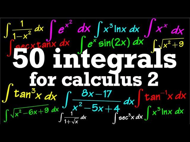 the ultimate integral starter (u sub, IBP, trig sub, partial fractions & more)
